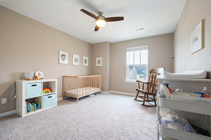 Choose natural, non-toxic materials for kids’ rooms